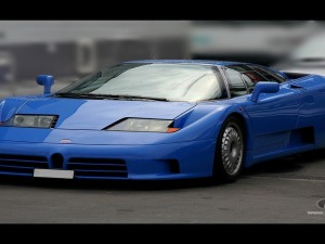 Bugatti EB 110 blue wallpaper